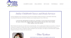 Desktop Screenshot of dallasnaturalchildbirth.com