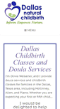 Mobile Screenshot of dallasnaturalchildbirth.com